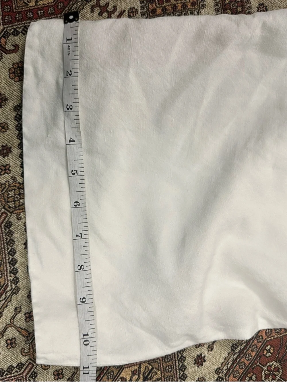 Banana Republic White Sleeveless Tie-Waist Linen Blend Jumpsuit